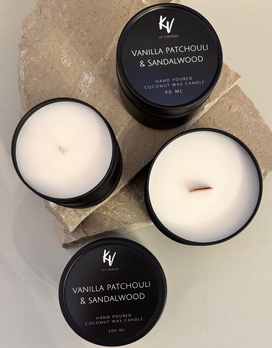 Scented candle "VANILLA PATCHOULI & SANDALWOOD"