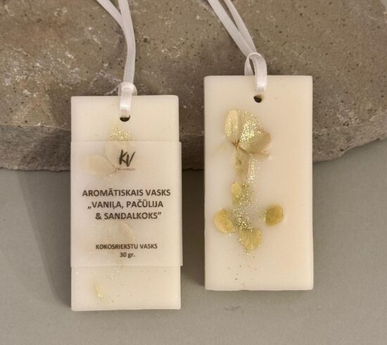 Aromātiskais vasks "VANIĻA PAČŪLIJA & SANDELKOKS"
