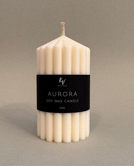 Sojas vaska svece "AURORA"
