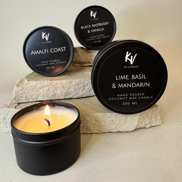 Scented coconut  wax candles