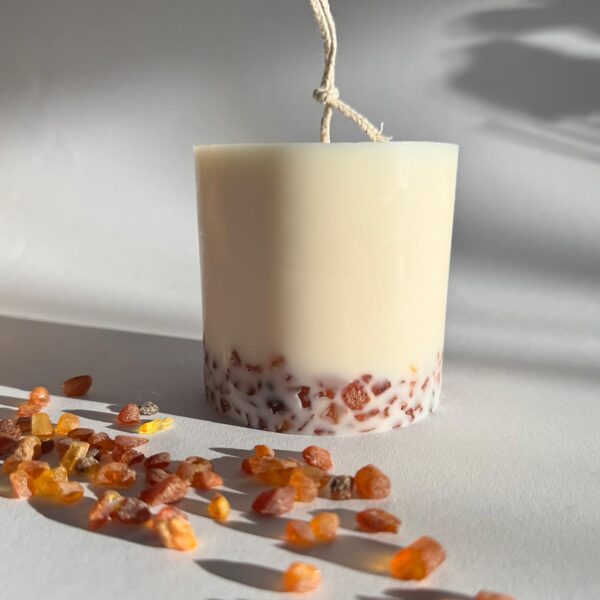 Soy wax candle "AMBER"