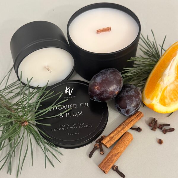 Scented candles "SUGARED FIR & PLUM"