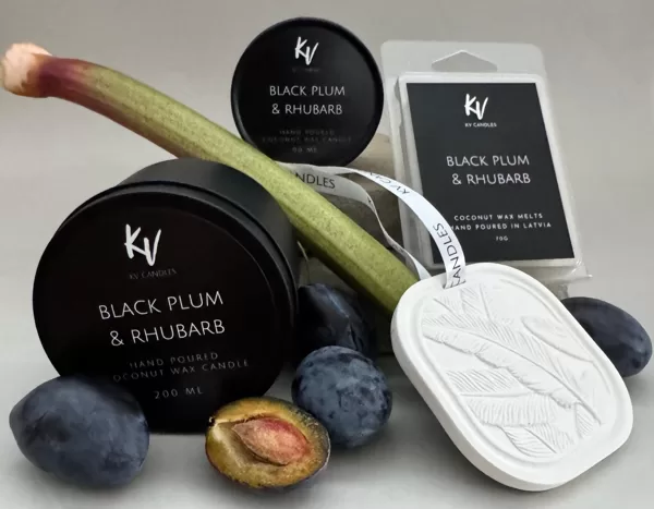 Scented candle "BLACK PLUM & RHUBARB"